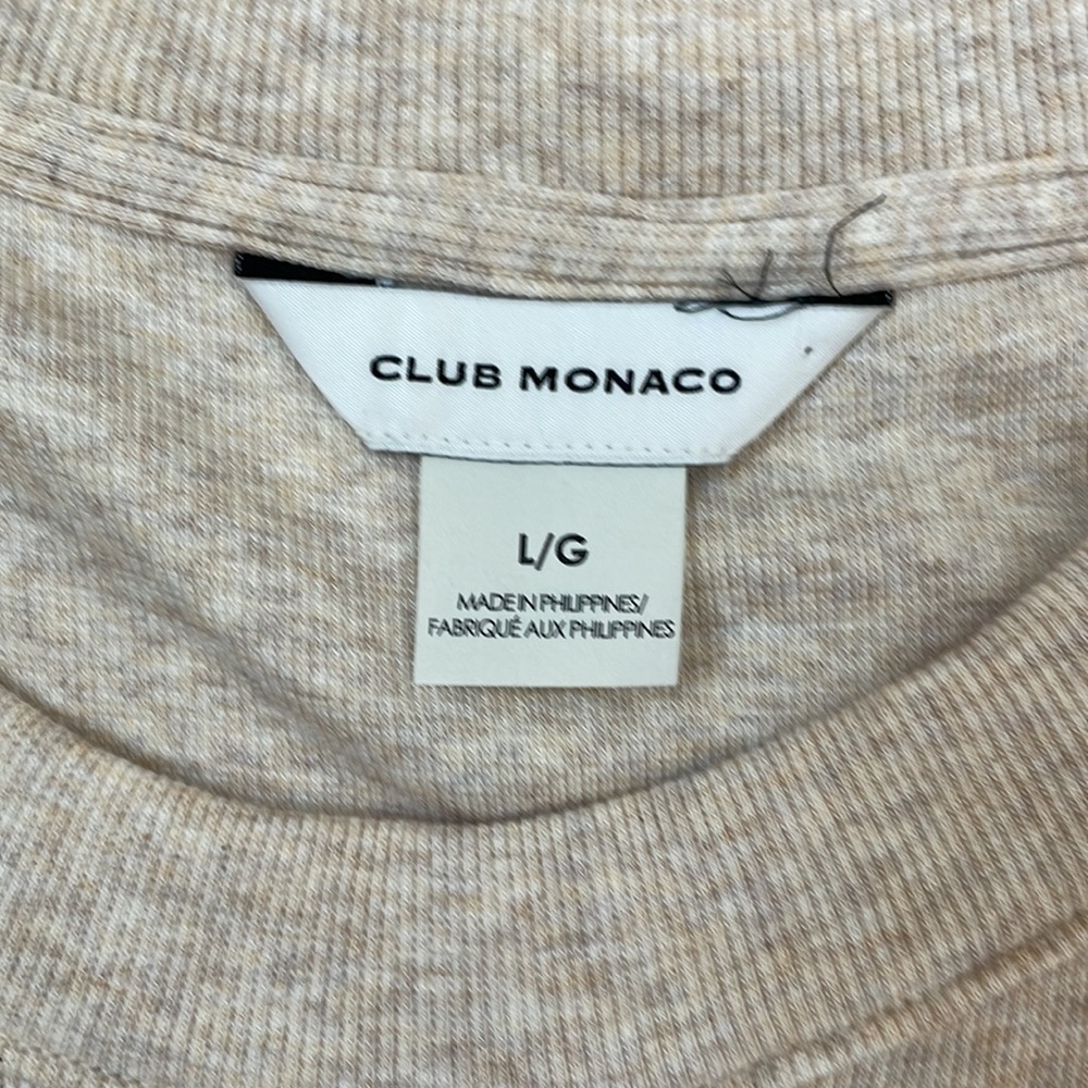 Club Monaco Short Sleeve Rib-Knit Midi dress - Picture 9 of 12